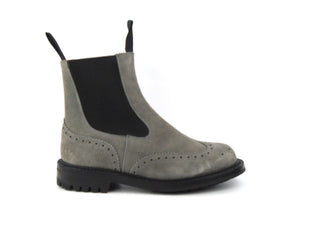 Silvia Country Dealer Boot - Grey Repello Suede