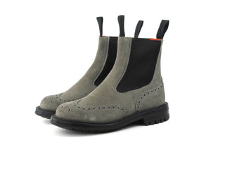 Silvia Country Dealer Boot - Grey Repello Suede