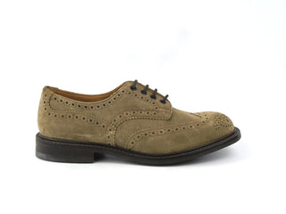 Bourton Country Brogue Shoe - Visone Suede