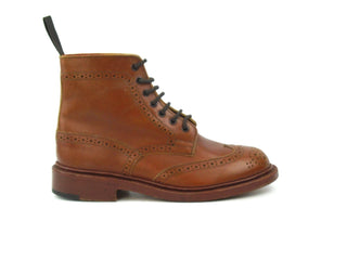 Worn Stephy Brogue Boots - Marron Calf