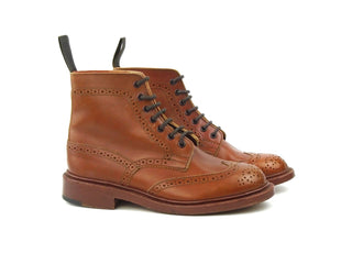 Worn Stephy Brogue Boots - Marron Calf