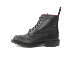 Stephy Brogue Boots - Black Junior Calf