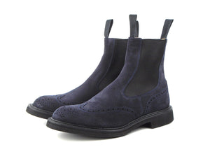 Henry Country Dealer Boot - Navy Ox Reversed Suede