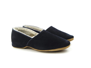 Anton Slippers - Navy Suede