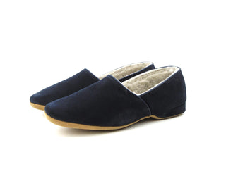 Anton Slippers - Navy Suede