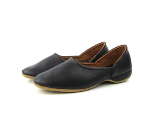 Charles Slippers - Black Leather