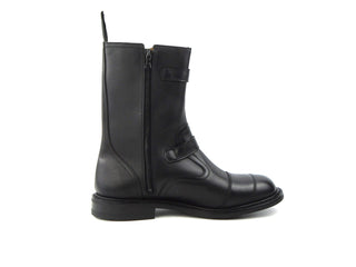High Leg Biker Boot - Black MC
