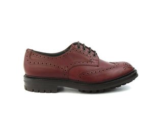 Ilkley Country Brogue Shoe - Burgundy Waxy