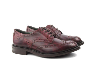 Bourton Country Shoe - Burgundy Museum Calf
