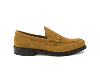 Unlined Adam Penny Loafer - Cashew Castorino Suede