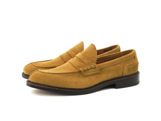 Unlined Adam Penny Loafer - Cashew Castorino Suede