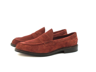 Unlined Adam Penny Loafer - Ciligio (Cherry) Castorino Suede