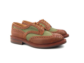 Bowood Country Shoe - Mahogany/Khaki Two Tone