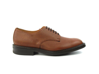 Dundee Plain Derby Shoe - Sienna Olivvia Scotch Grain