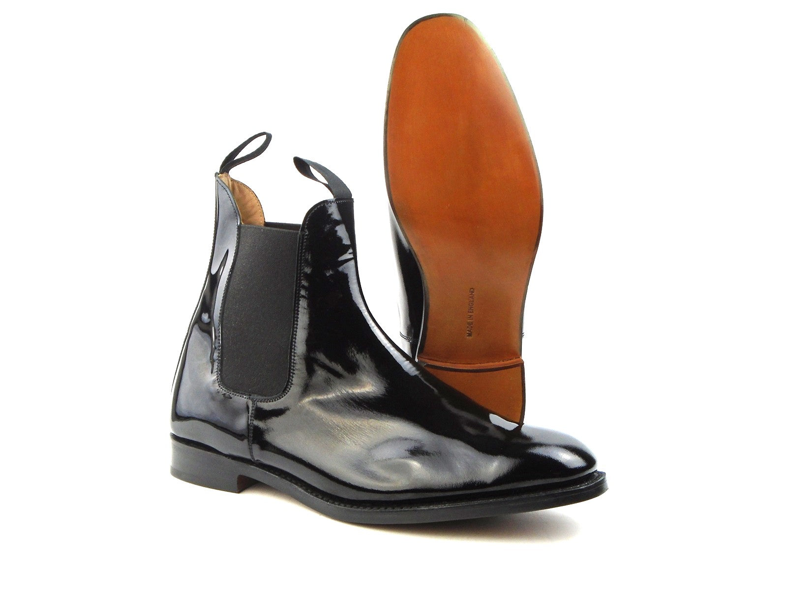 Lambourn Chelsea Boots Black Patent – Tricker's Factory Shop