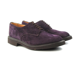 Dundee Plain Derby Shoe - Wine Castorino Suede