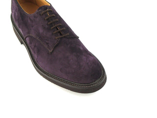 Dundee Plain Derby Shoe - Wine Castorino Suede
