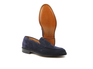 Jason Penny Loafer - Navy Blue Castorino Suede