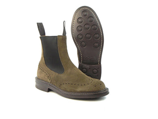 Silvia Country Dealer Boot - Brown Suede