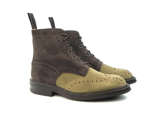 Stow Country Boot  - Brown Two Tone Suede