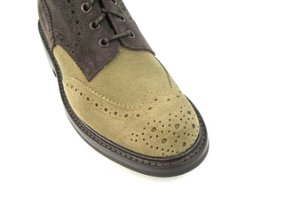 Stow Country Boot  - Brown Two Tone Suede