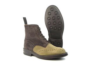 Stow Country Boot  - Brown Two Tone Suede