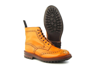 Malton Brogue Country Boot - Acorn Olivvia Classic Calf