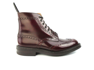 Malton Brogue Country Boot - Burgundy Bookbinder