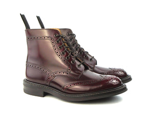 Malton Brogue Country Boot - Burgundy Bookbinder