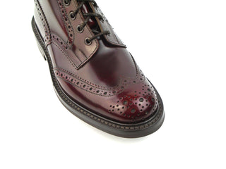 Malton Brogue Country Boot - Burgundy Bookbinder