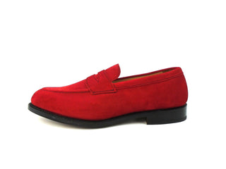Havard Step-in Loafer - Bright Red Ox Reverse Suede