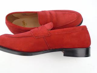 Havard Step-in Loafer - Bright Red Ox Reverse Suede