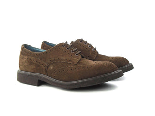 Bourton Country Brogue Shoe - Cafe Repello Suede