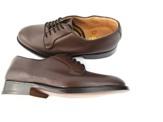 Fenwick Derby Shoe - Dark Brown Scotch Grain