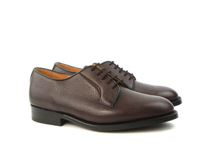 Fenwick Derby Shoe - Dark Brown Scotch Grain