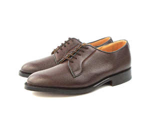 Fenwick Derby Shoe - Dark Brown Scotch Grain