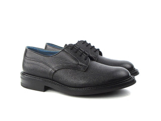 Woodstock Derby Shoe - Black Zug Grain