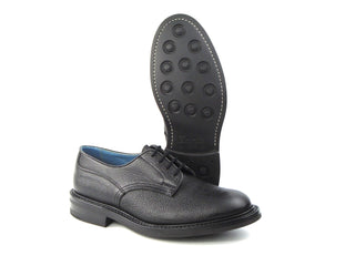 Woodstock Derby Shoe - Black Zug Grain