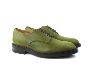 Dundee Plain Derby Shoe - Green FG