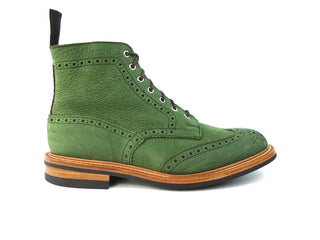 Stow Country Boot  - Green Nubuck