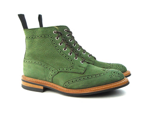 Stow Country Boot  - Green Nubuck
