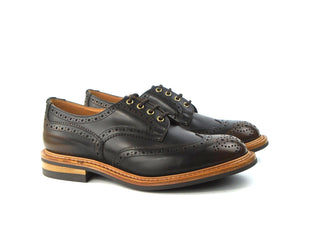 Bourton Country Shoe - Dafar Dark Brown Burnished