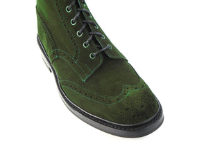 Stow Country Boot  - Deep Lichen Green Suede