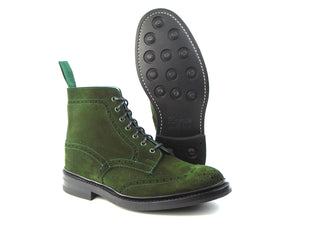 Stow Country Boot  - Deep Lichen Green Suede
