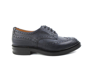Bourton Country Shoe - Navy Scotch Grain