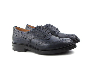 Bourton Country Shoe - Navy Scotch Grain