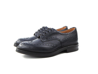 Bourton Country Shoe - Navy Scotch Grain
