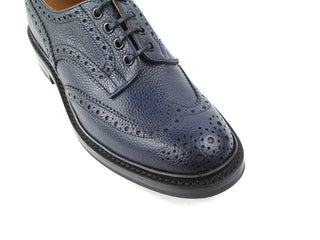 Bourton Country Shoe - Navy Scotch Grain