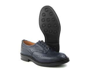 Bourton Country Shoe - Navy Scotch Grain