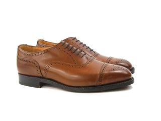 Kensington Toecap Oxford City Shoe - Beechnut